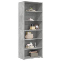 vidaXL Highboard Betongrau 70x41x185 cm Holzwerkstoff