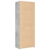 vidaXL Highboard Betongrau 70x41x185 cm Holzwerkstoff