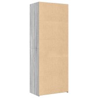 vidaXL Highboard Grau Sonoma 70x41x185 cm Holzwerkstoff