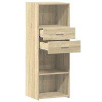 vidaXL Highboard Sonoma-Eiche 45x42,5x124 cm Holzwerkstoff