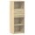 vidaXL Highboard Sonoma-Eiche 45x42,5x124 cm Holzwerkstoff