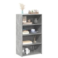 vidaXL Highboard Betongrau 70x41x124 cm Holzwerkstoff