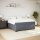 vidaXL Boxspringbett mit Matratze Dunkelgrau 200x200 cm Samt