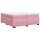 vidaXL Boxspringbett mit Matratze Rosa 200x200 cm Samt