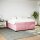 vidaXL Boxspringbett mit Matratze Rosa 200x200 cm Samt