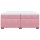 vidaXL Boxspringbett mit Matratze Rosa 200x200 cm Samt