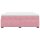 vidaXL Boxspringbett mit Matratze Rosa 200x200 cm Samt