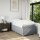 vidaXL Boxspringbett mit Matratze Hellgrau 100x200 cm Stoff