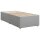 vidaXL Boxspringbett mit Matratze Hellgrau 100x200 cm Stoff