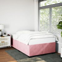 vidaXL Bettgestell Rosa 120x190 cm Samt