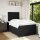 vidaXL Boxspringbett mit Matratze Schwarz 120x190 cm Samt