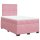 vidaXL Boxspringbett mit Matratze Rosa 120x200 cm Samt