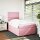 vidaXL Boxspringbett mit Matratze Rosa 120x200 cm Samt