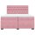 vidaXL Boxspringbett mit Matratze Rosa 200x200 cm Samt