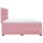 vidaXL Boxspringbett mit Matratze Rosa 200x200 cm Samt