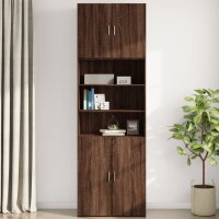 vidaXL Wandschrank Braun Eichen-Optik 80x42,5x64 cm Holzwerkstoff