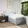 vidaXL Boxspringbett mit Matratze Hellgrau 90x190 cm Stoff