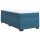 vidaXL Boxspringbett mit Matratze Dunkelblau 90x190 cm Samt