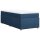 vidaXL Boxspringbett mit Matratze Blau 90x190 cm Stoff