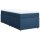 vidaXL Boxspringbett mit Matratze Blau 90x190 cm Stoff