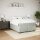 vidaXL Boxspringbett mit Matratze Hellgrau 140x190 cm Samt