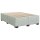 vidaXL Boxspringbett mit Matratze Hellgrau 140x190 cm Samt