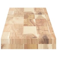 vidaXL Schweberegale 3 Stk. 120x20x4 cm Massivholz Akazie Unbehandelt