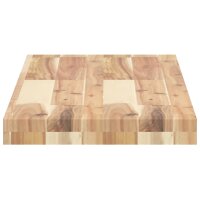 vidaXL Schweberegale 2 Stk. 80x30x4 cm Massivholz Akazie Unbehandelt