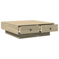 vidaXL Couchtisch Sonoma-Eiche 90x90x28 cm Holzwerkstoff