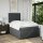 vidaXL Boxspringbett mit Matratze Dunkelgrau 120x200 cm Stoff