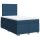 vidaXL Boxspringbett mit Matratze Blau 120x200 cm Stoff