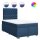 vidaXL Boxspringbett mit Matratze Blau 120x200 cm Stoff