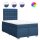 vidaXL Boxspringbett mit Matratze Blau 120x200 cm Stoff