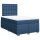 vidaXL Boxspringbett mit Matratze Blau 120x200 cm Stoff