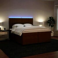 vidaXL Boxspringbett mit Matratze Rosa 200x200 cm Samt