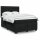 vidaXL Boxspringbett mit Matratze Schwarz 160x200 cm Samt