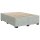 vidaXL Boxspringbett mit Matratze Hellgrau 160x200 cm Samt