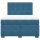 vidaXL Boxspringbett mit Matratze Blau 140x200 cm Samt