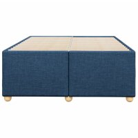 vidaXL Bettgestell Blau 120x190 cm Stoff