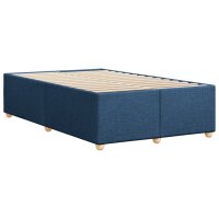 vidaXL Bettgestell Blau 120x190 cm Stoff