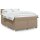 vidaXL Boxspringbett Matratze Cappuccino-Braun 160x200 cm Kunstleder