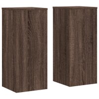 vidaXL Pflanzenst&auml;nder 2 Stk. Braun Eiche 30x30x70 cm Holzwerkstoff