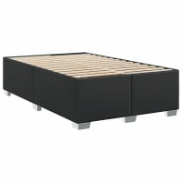 vidaXL Boxspringbett mit Matratze Schwarz 120x190 cm Stoff