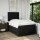 vidaXL Boxspringbett mit Matratze Schwarz 120x190 cm Stoff