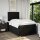 vidaXL Boxspringbett mit Matratze Schwarz 120x190 cm Stoff