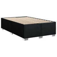 vidaXL Boxspringbett mit Matratze Schwarz 120x190 cm Stoff