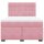 vidaXL Boxspringbett mit Matratze Rosa 160x200 cm Samt