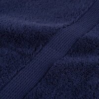 vidaXL Premium-G&auml;stet&uuml;cher 2 Stk. Marineblau 30x50 600 g/m&sup2; Baumwolle