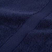 vidaXL Premium-Saunat&uuml;cher 10 Stk. Marineblau 80x200 600g/m&sup2; Baumwolle