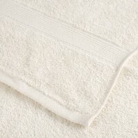 vidaXL Premium-Duscht&uuml;cher 2 Stk. Creme 70x140 600 g/m&sup2; 100% Baumwolle